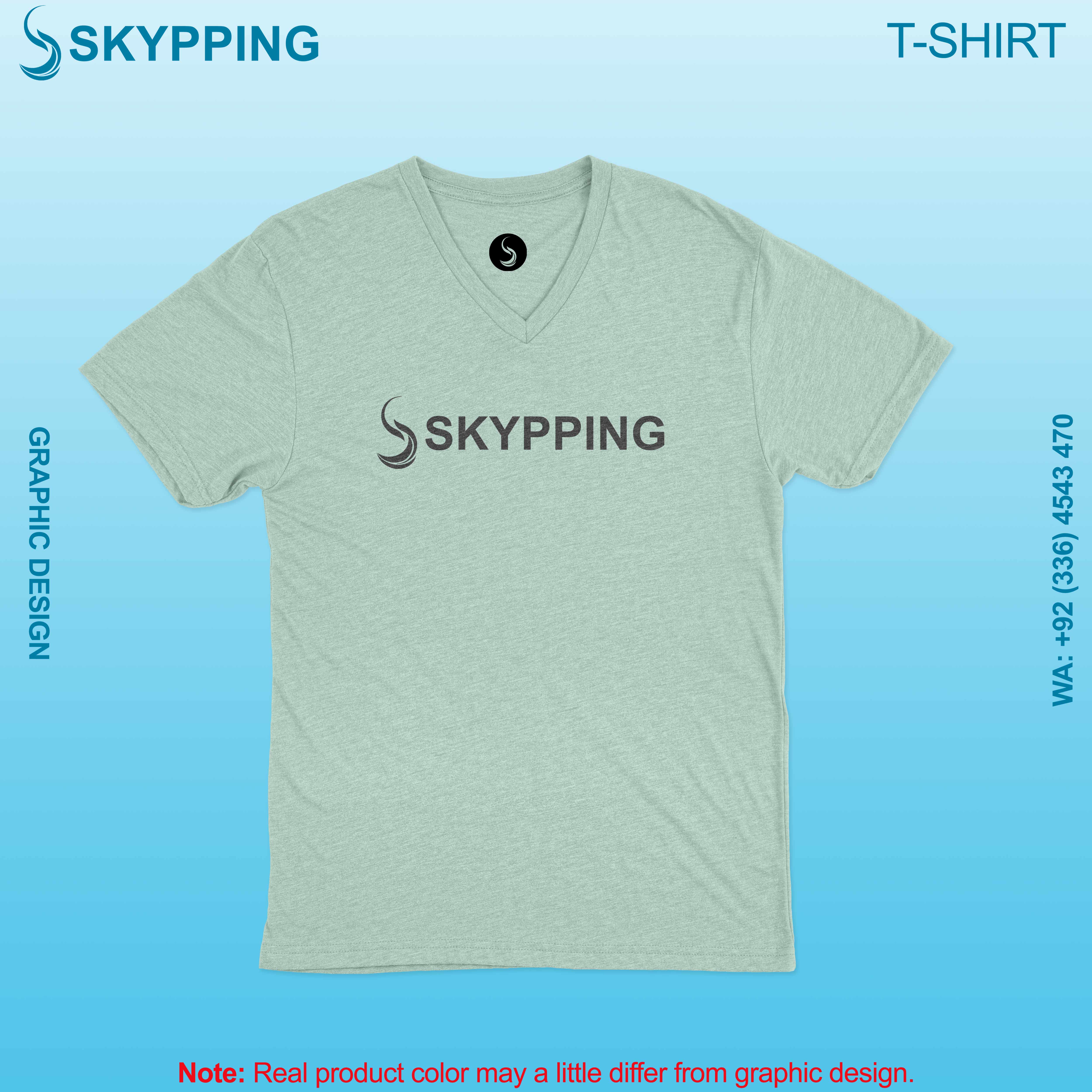 V-Neck Short set-in style sleeve t-shirt for men